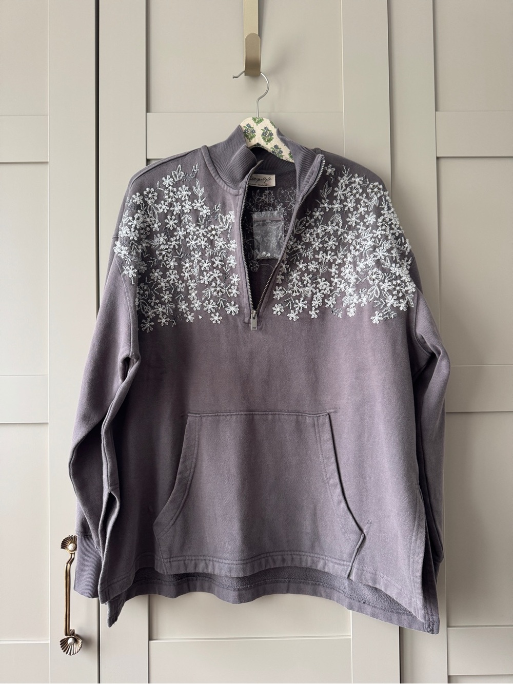 Free People Girls Night Out quarter-zip sweatshirt